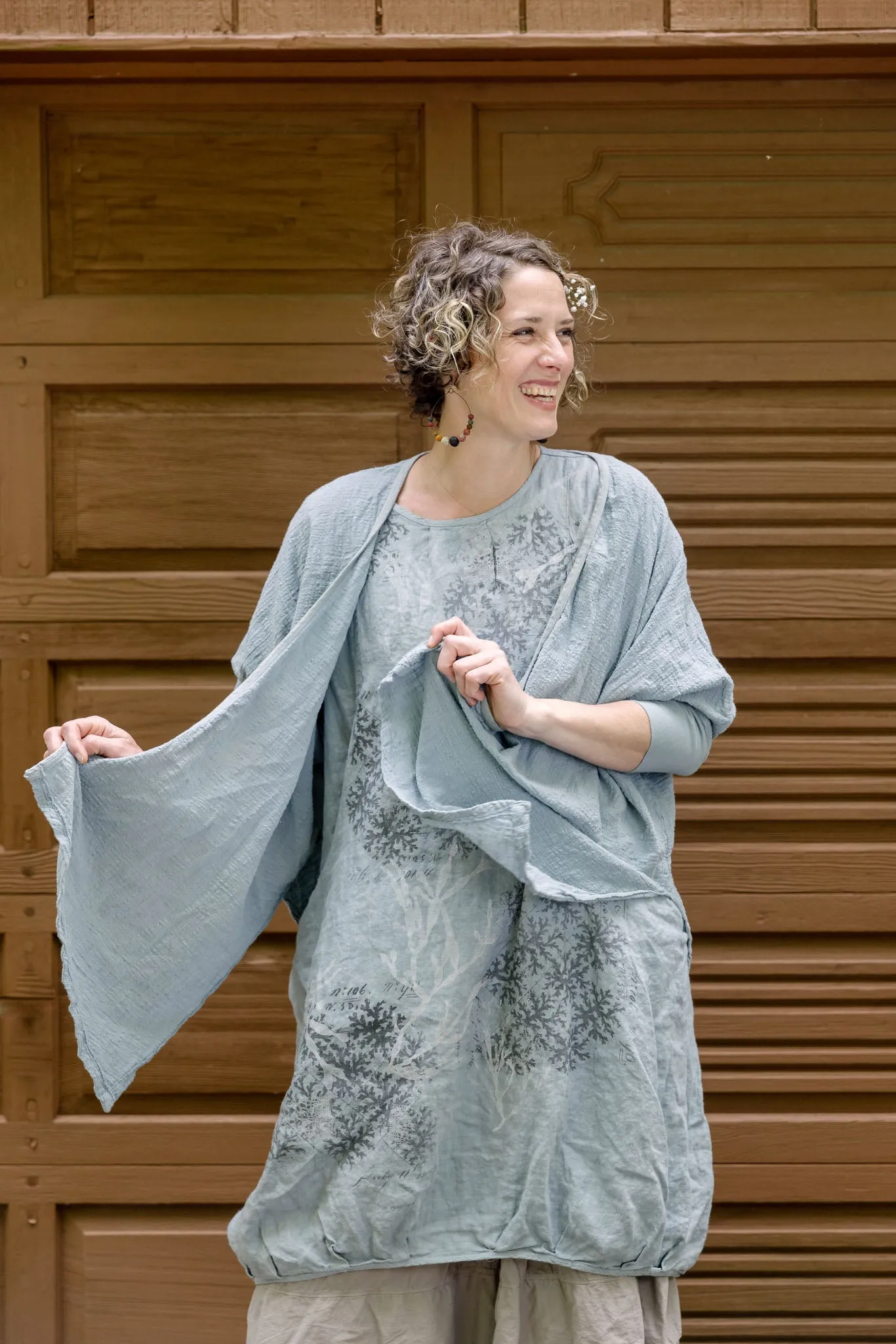 5234 Textured Cardi Early Sky