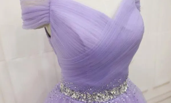 A-Line Off The Shoulder Short Prom Dress With Beading, Homecoming Dress YZ211028