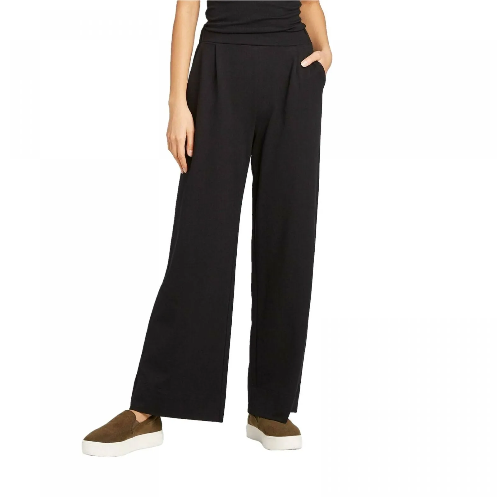 A New Day Women's French Terry Wide Leg Lounge Pants