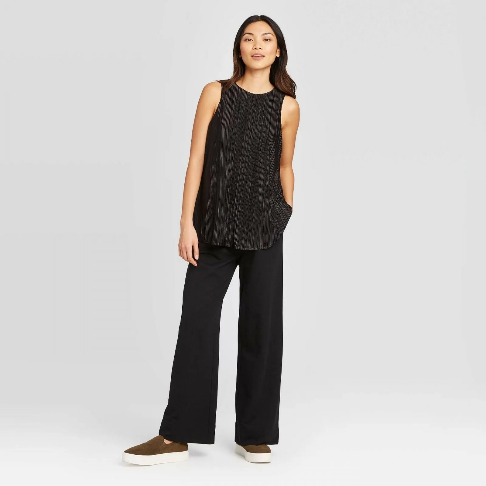 A New Day Women's French Terry Wide Leg Lounge Pants
