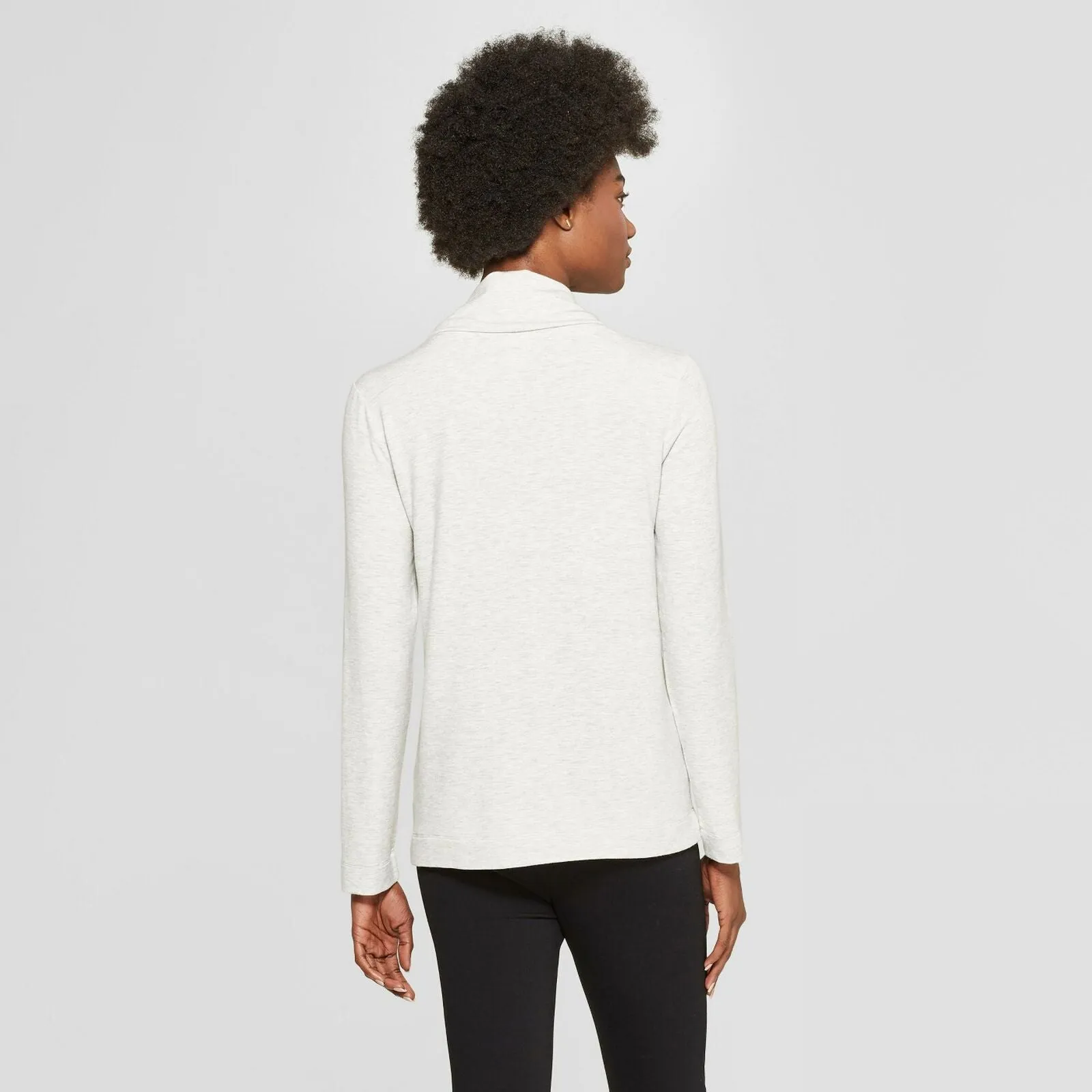 A New Day Women's Long Sleeve Funnel Neck Tunic Shirt Top