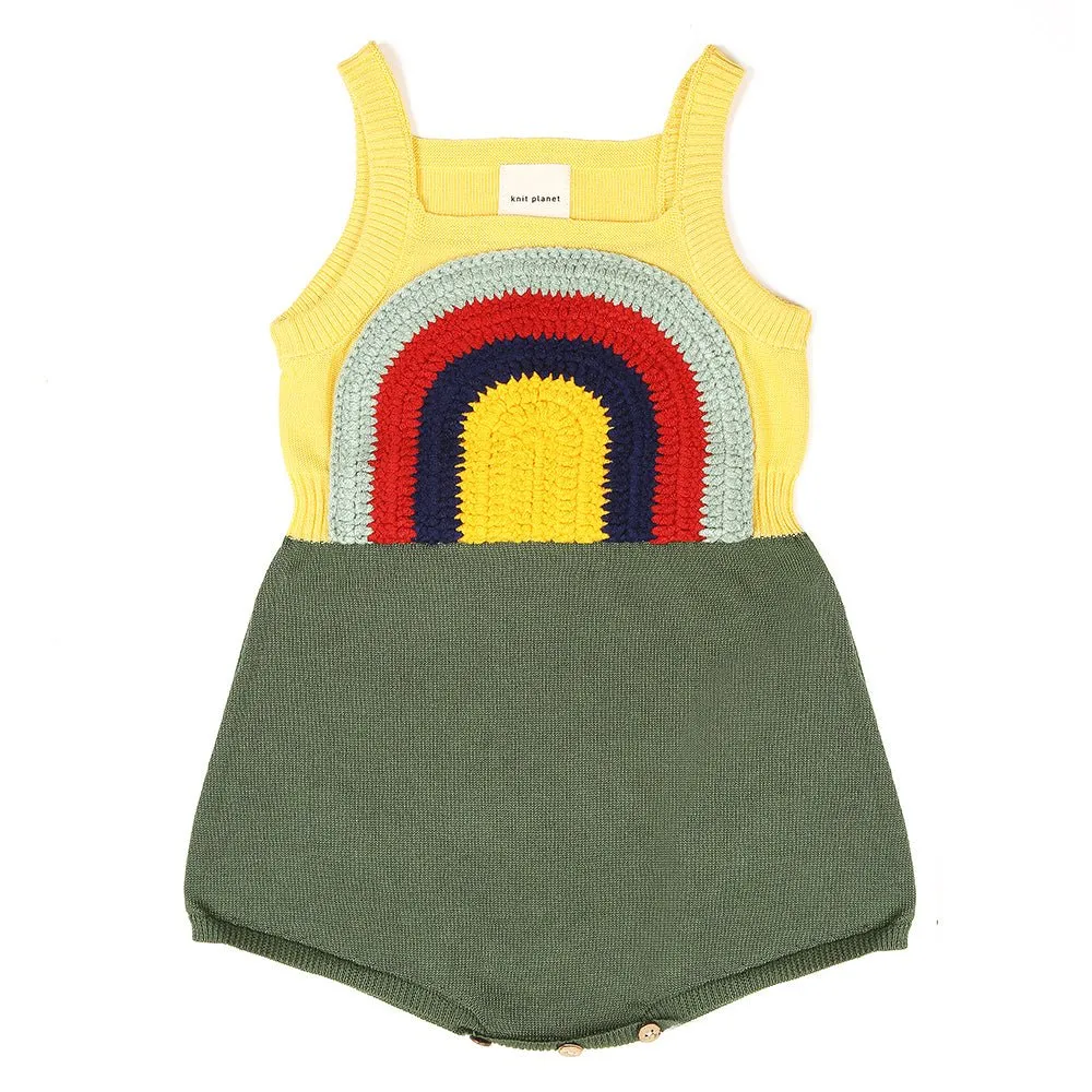 Ahoy Sunsuit Seaweed Green by Knit Planet *LAST PIECE 4 years*