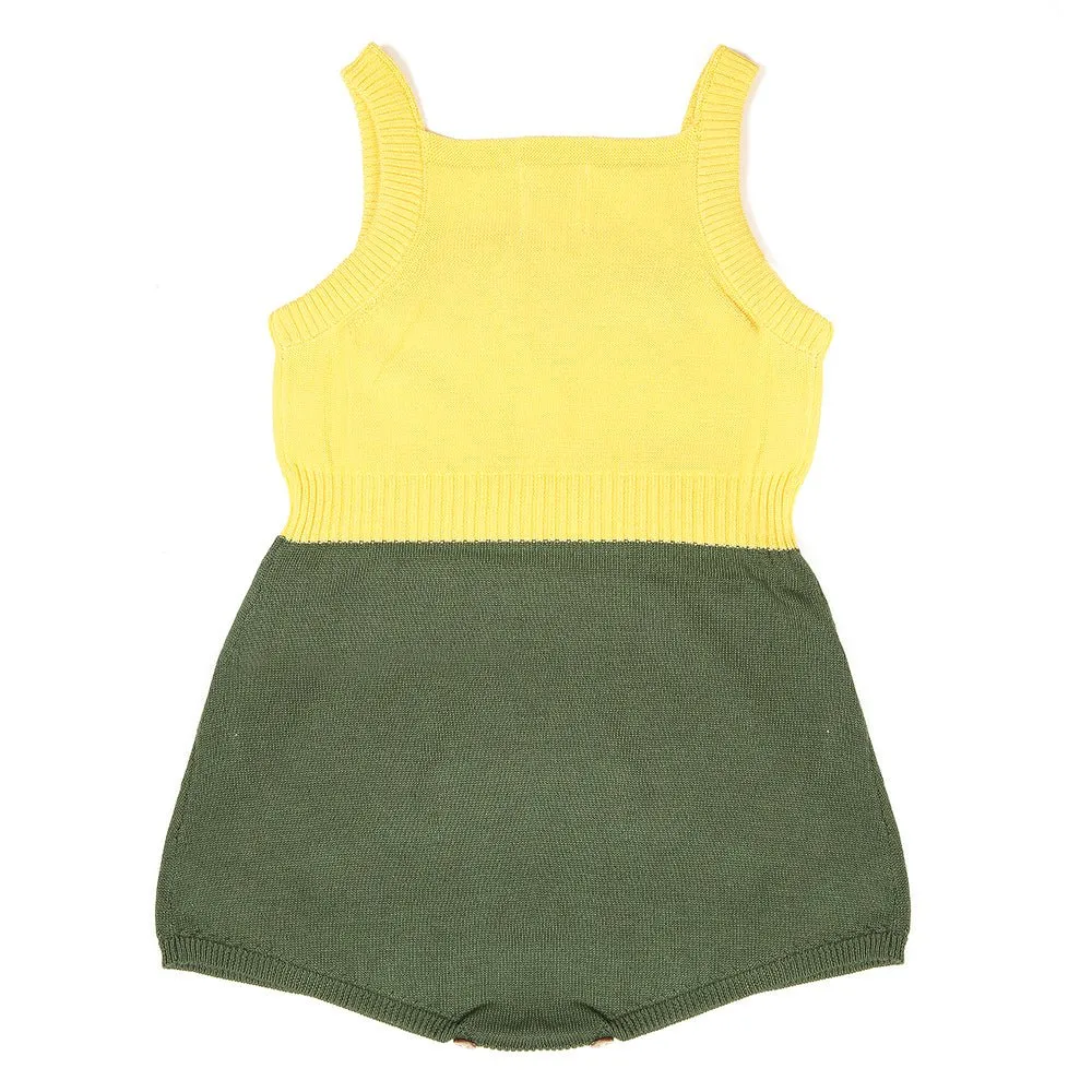 Ahoy Sunsuit Seaweed Green by Knit Planet *LAST PIECE 4 years*