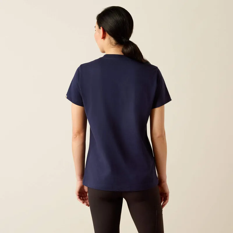 Ariat Women's Rebar Cotton Strong Standard V Neck T-Shirt