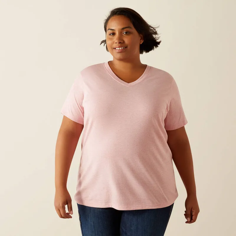 Ariat Women's Rebar Cotton Strong Standard V Neck T-Shirt