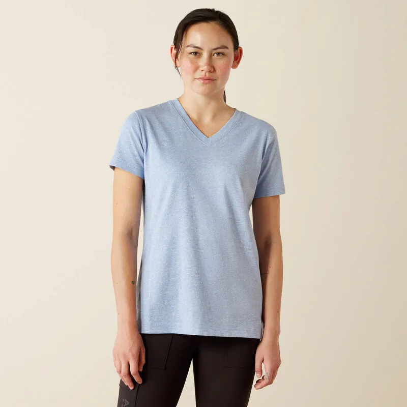 Ariat Women's Rebar Cotton Strong Standard V Neck T-Shirt