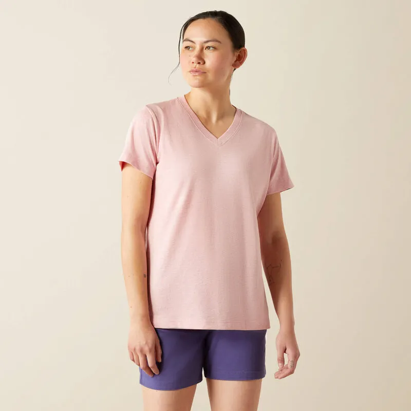 Ariat Women's Rebar Cotton Strong Standard V Neck T-Shirt