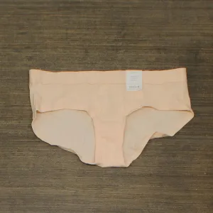 Auden Women's Ribbed Cotton Hipster 1YK0W-1 Peach Orange XS