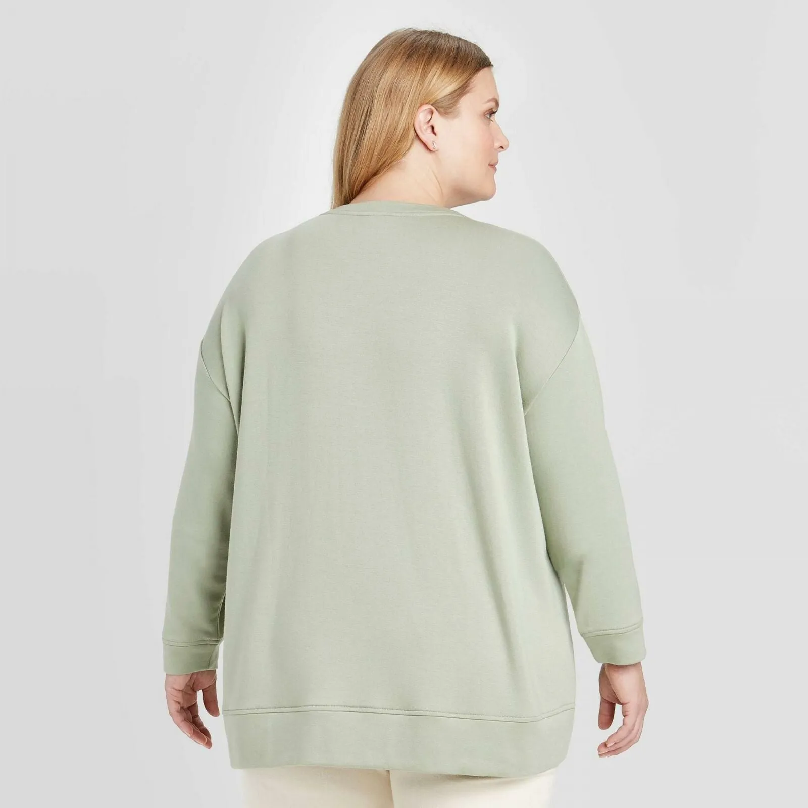 Ava & Viv Women's Plus Size Modal Blend Pullover Sweatshirt