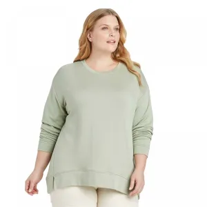 Ava & Viv Women's Plus Size Modal Blend Pullover Sweatshirt