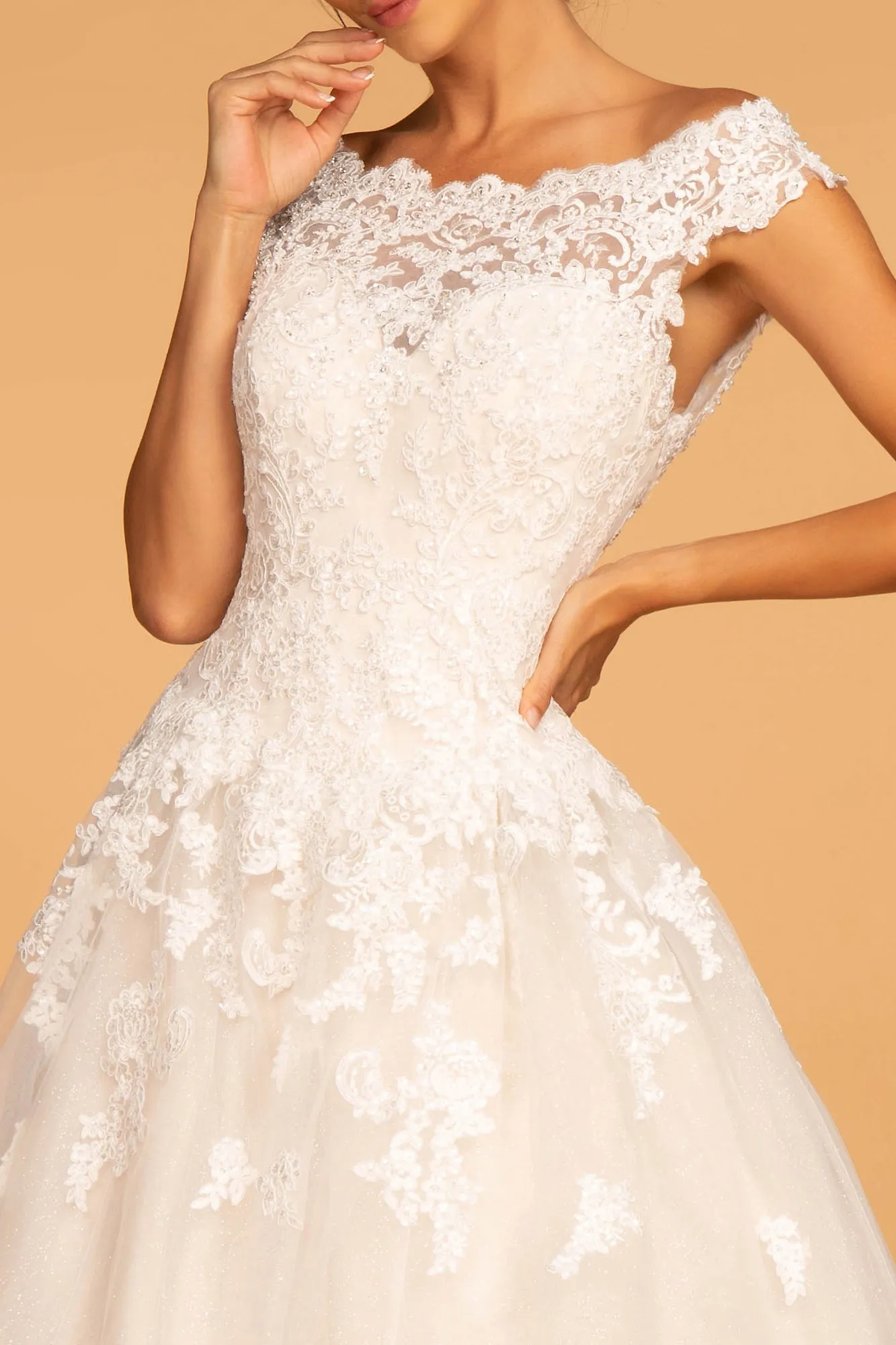 Avery Wedding Dress Short Sleeve Full Skirt Bridal Gown 2602596HKI