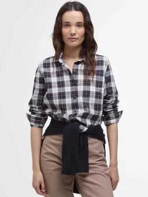 BARBOUR Edda Tailored Long-Sleeved Shirt - Women's - Gardenia Tartan