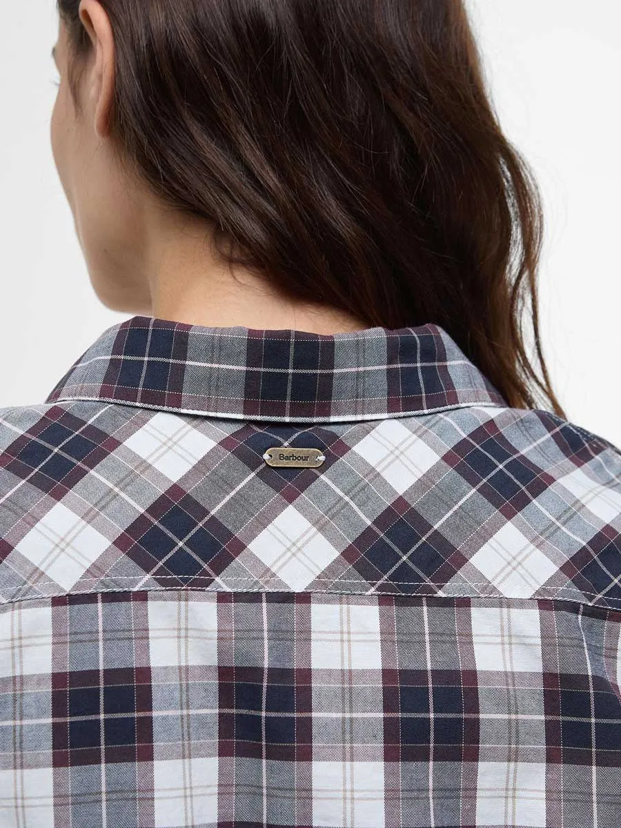 BARBOUR Edda Tailored Long-Sleeved Shirt - Women's - Gardenia Tartan
