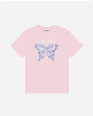 Basic Jersey Butterfly Relaxed T-shirt - Light Lilac