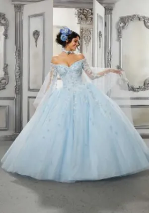 Beaded Lace and Sparkle Tulle Ballgown