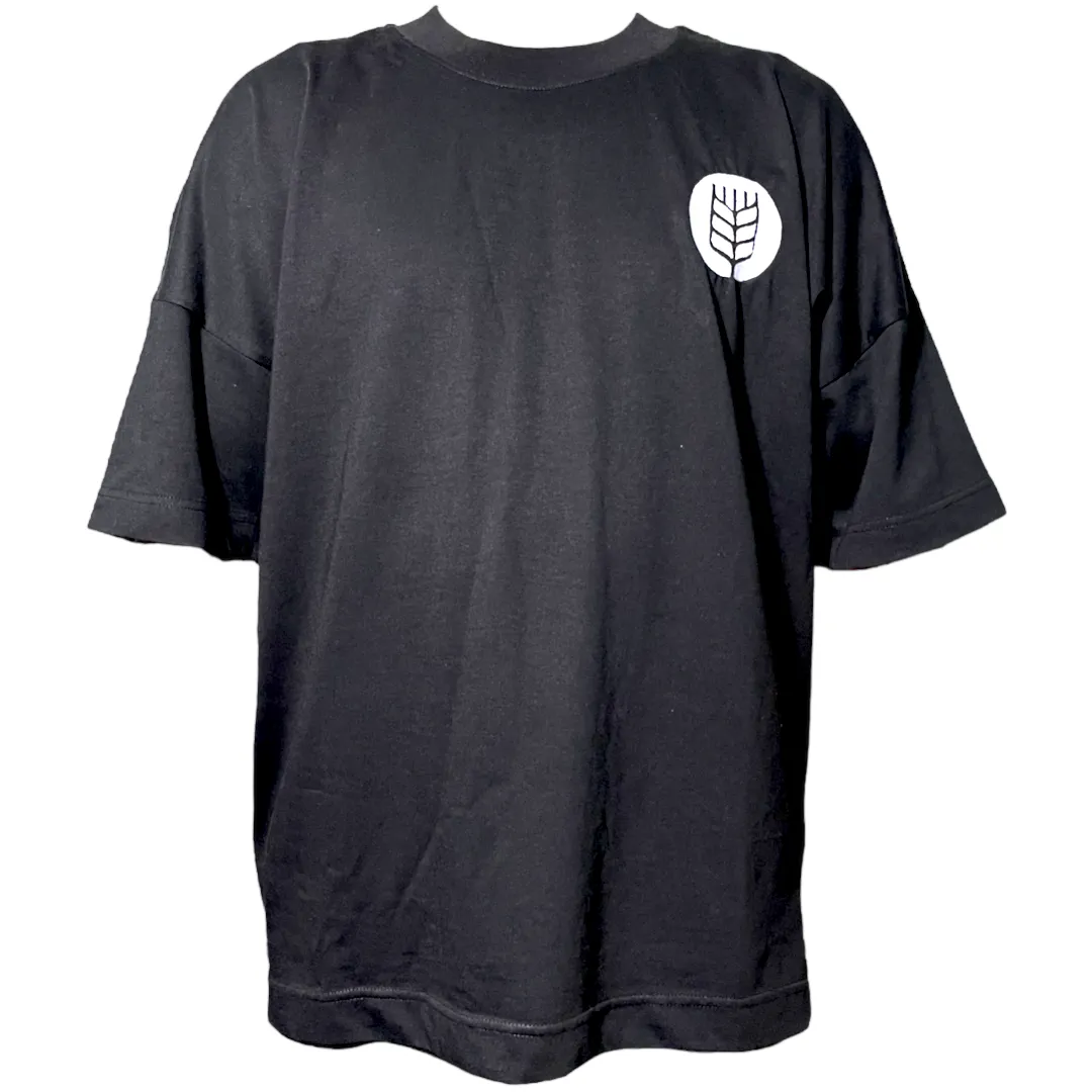 Beer Shop Wheat Logo Unisex Oversized High Neck T-Shirt