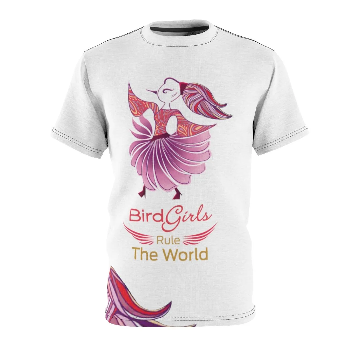 BirdGirls Rule the World Unisex AOP Cut & Sew Tee