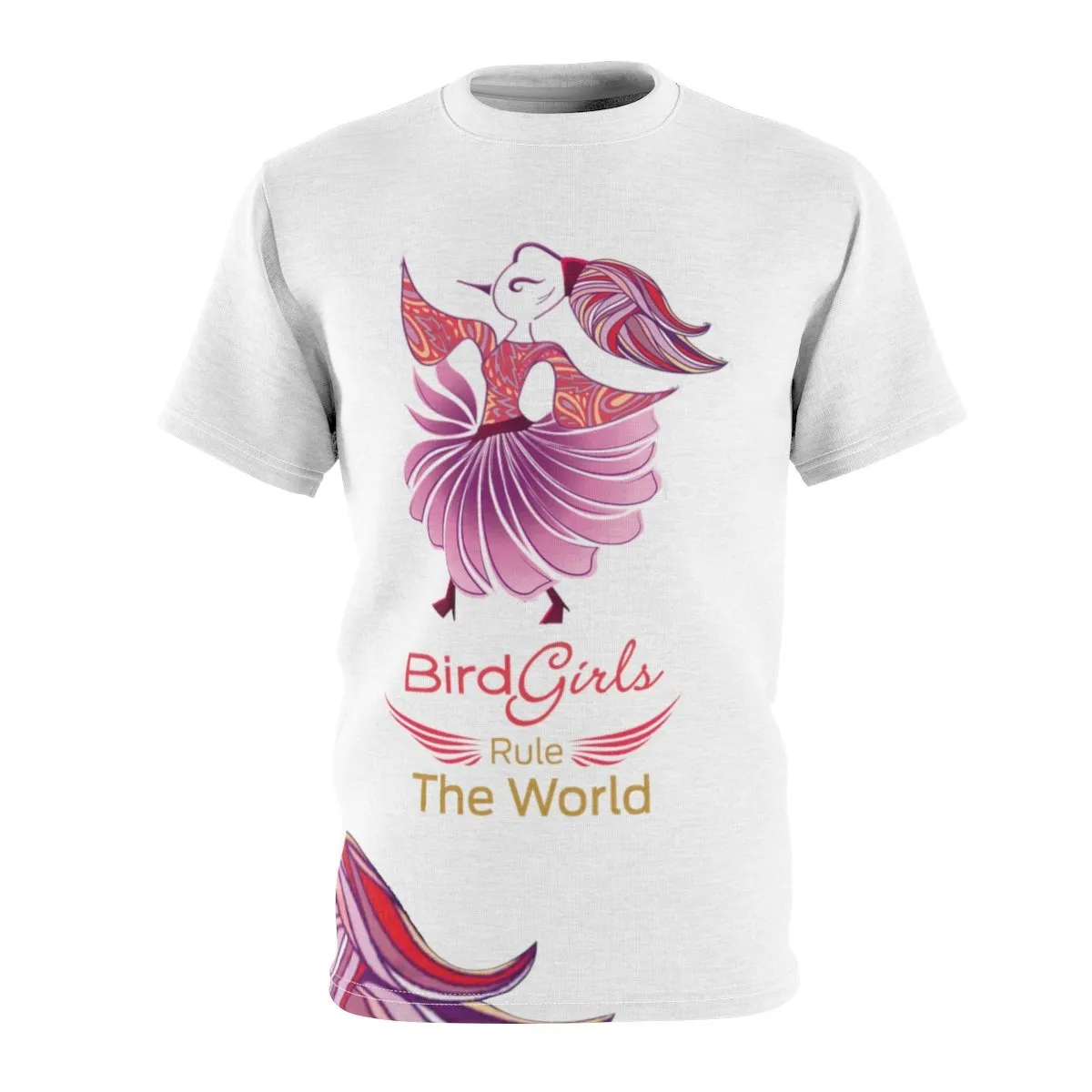BirdGirls Rule the World Unisex AOP Cut & Sew Tee