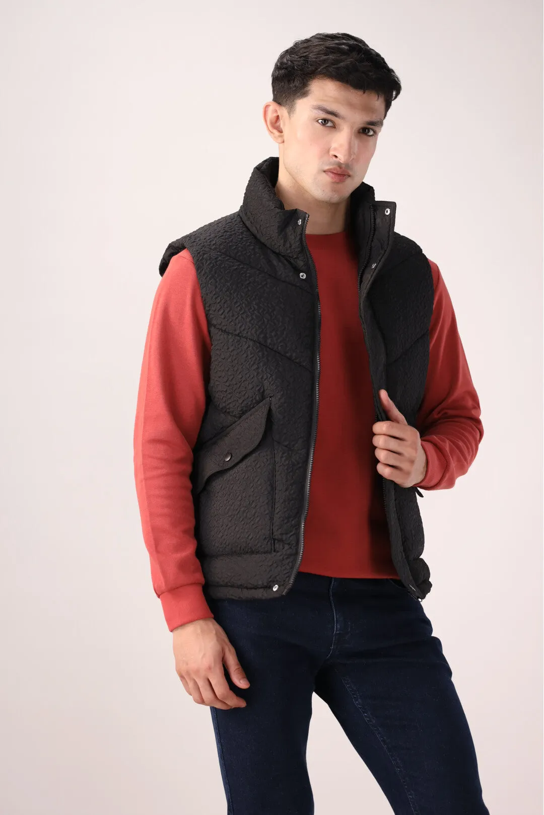 Black Sleeveless jacket