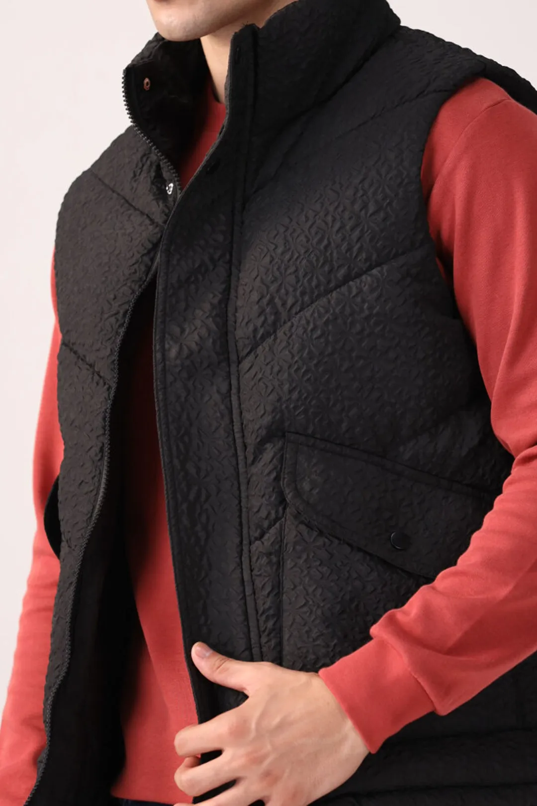 Black Sleeveless jacket