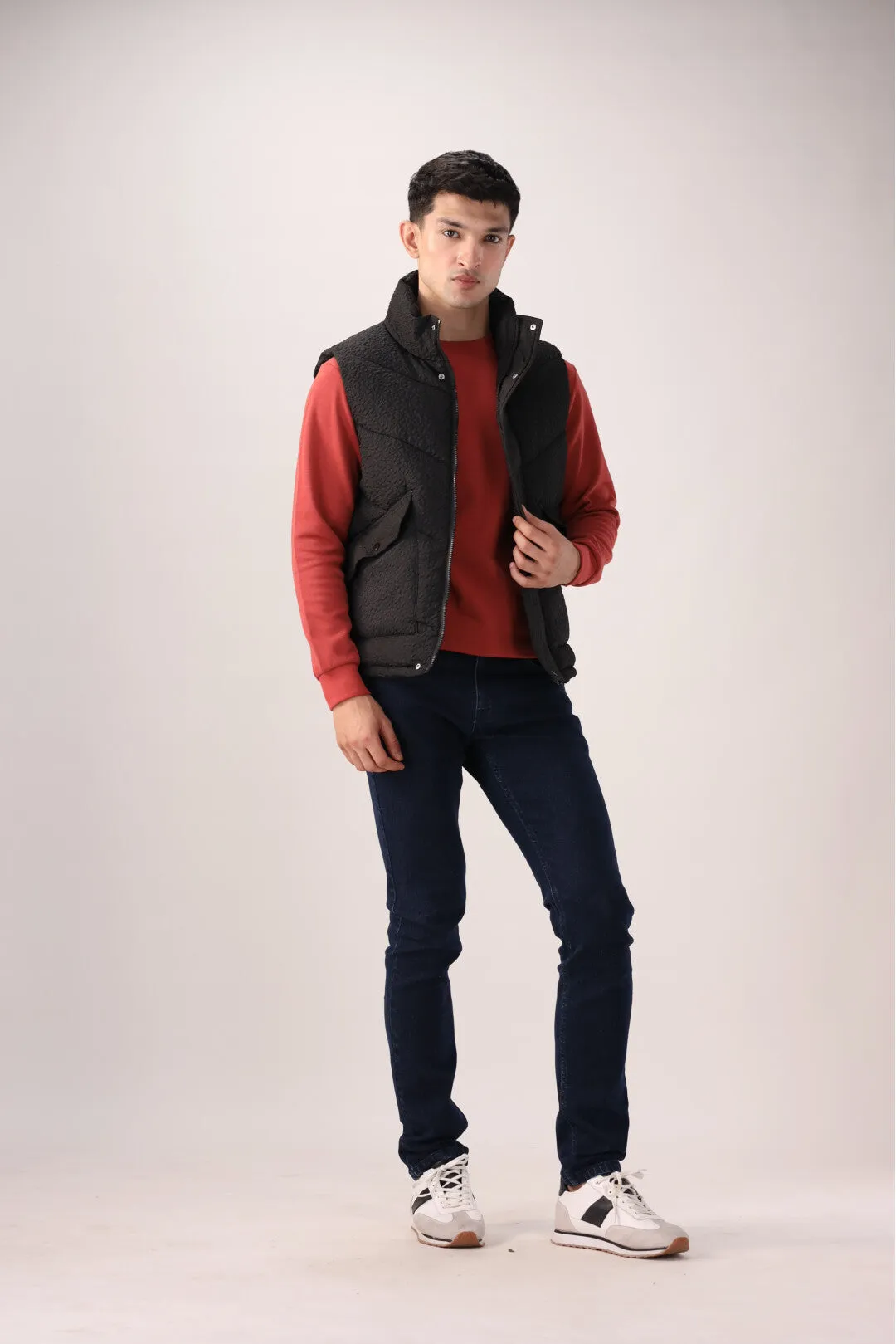 Black Sleeveless jacket
