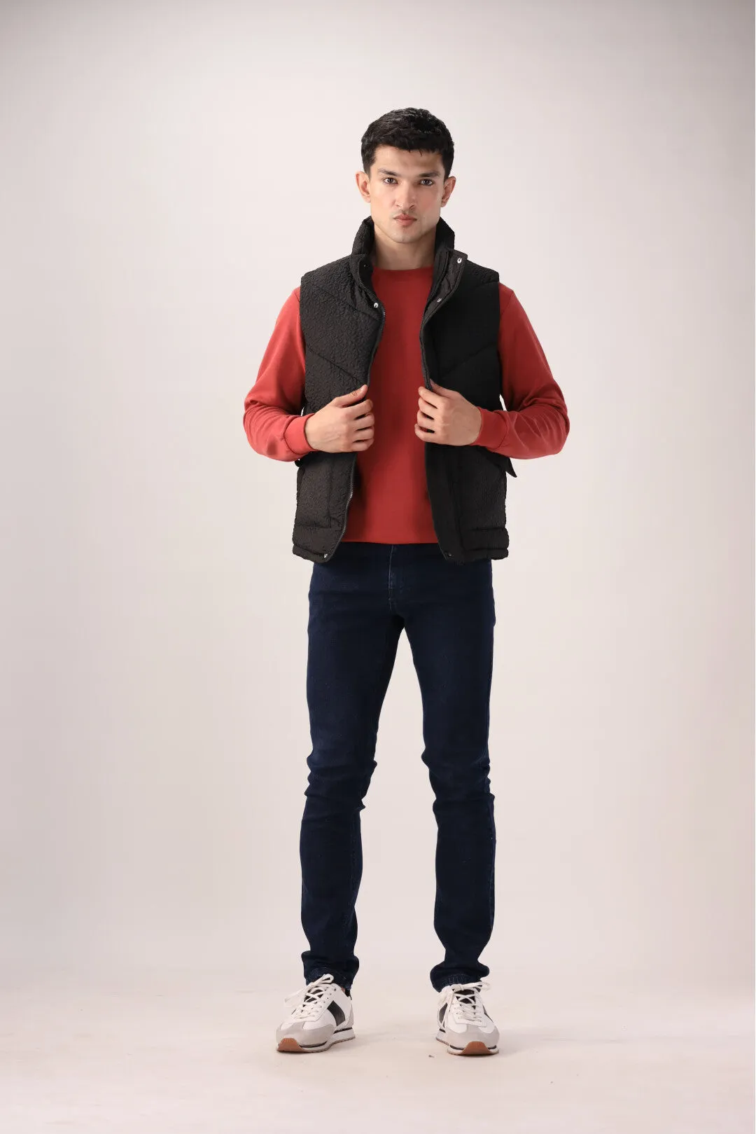 Black Sleeveless jacket