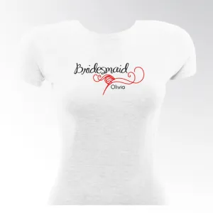 Black Tie Bridesmaid TShirt