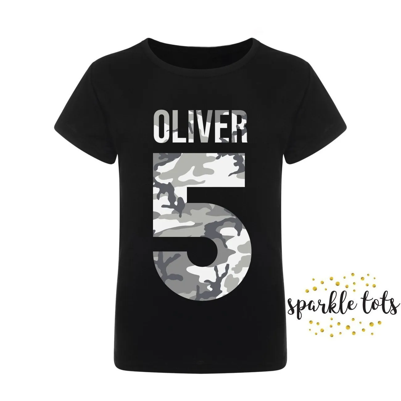 Boys Camo Birthday Top