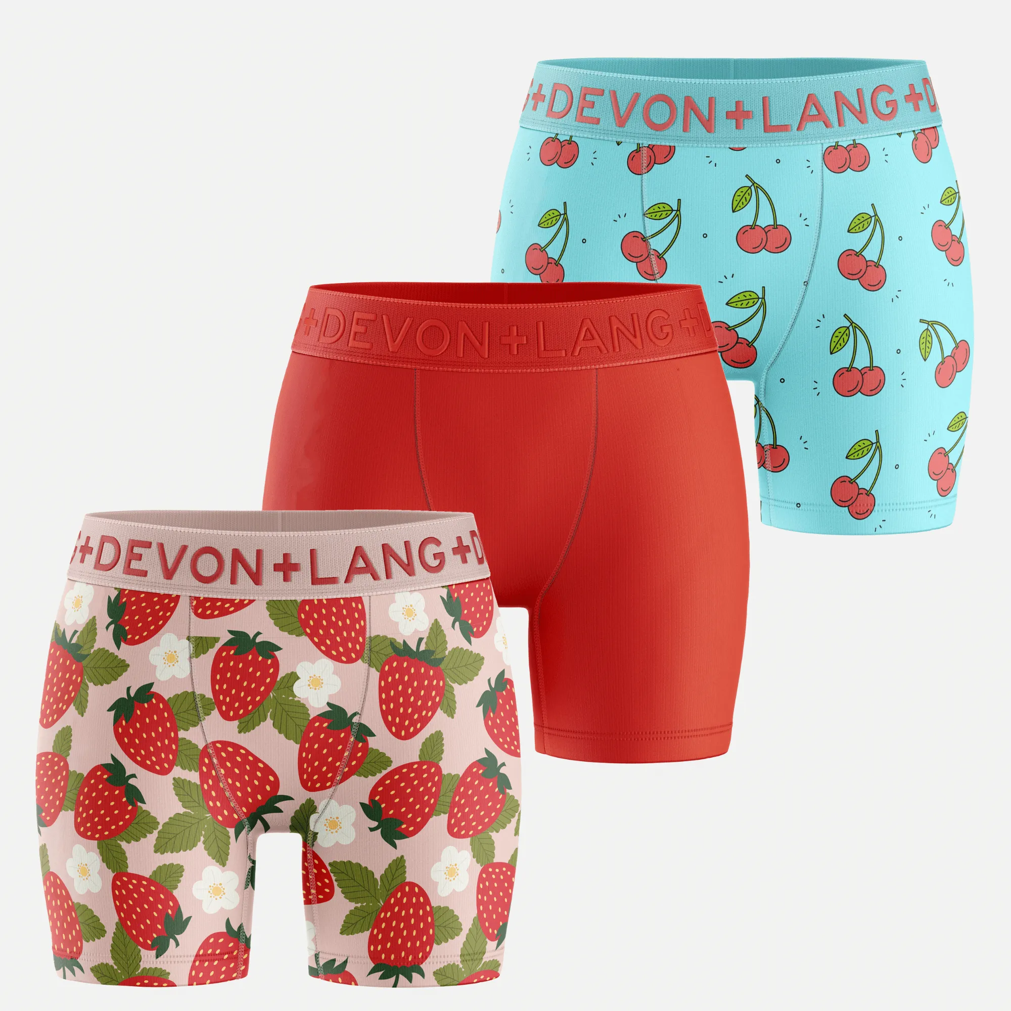 Bria Boxer Brief - Multi-Packs - Wild Strawberry/Scarlet/Cherries