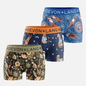 Bria Boyshort - Multi-Packs - Cats With Jobs/Fall Florals/Otters