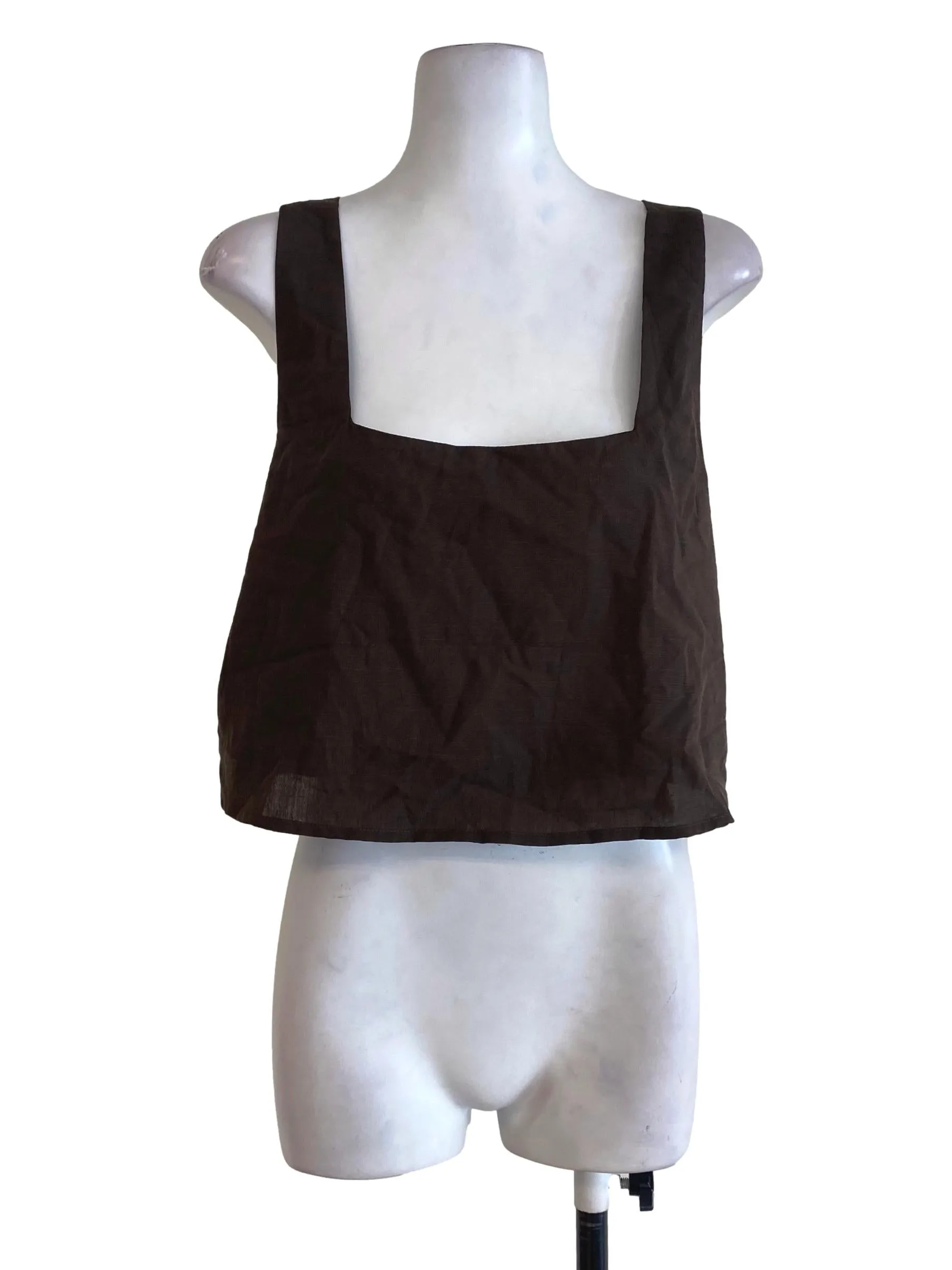 Brown Textured Top YHF