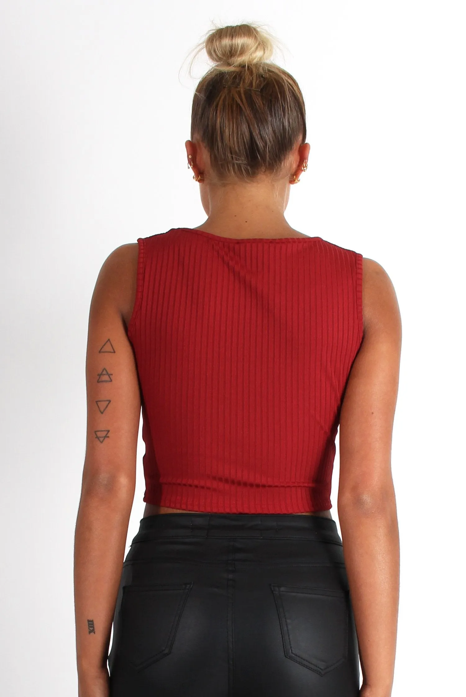 Cami Rust Crop Top
