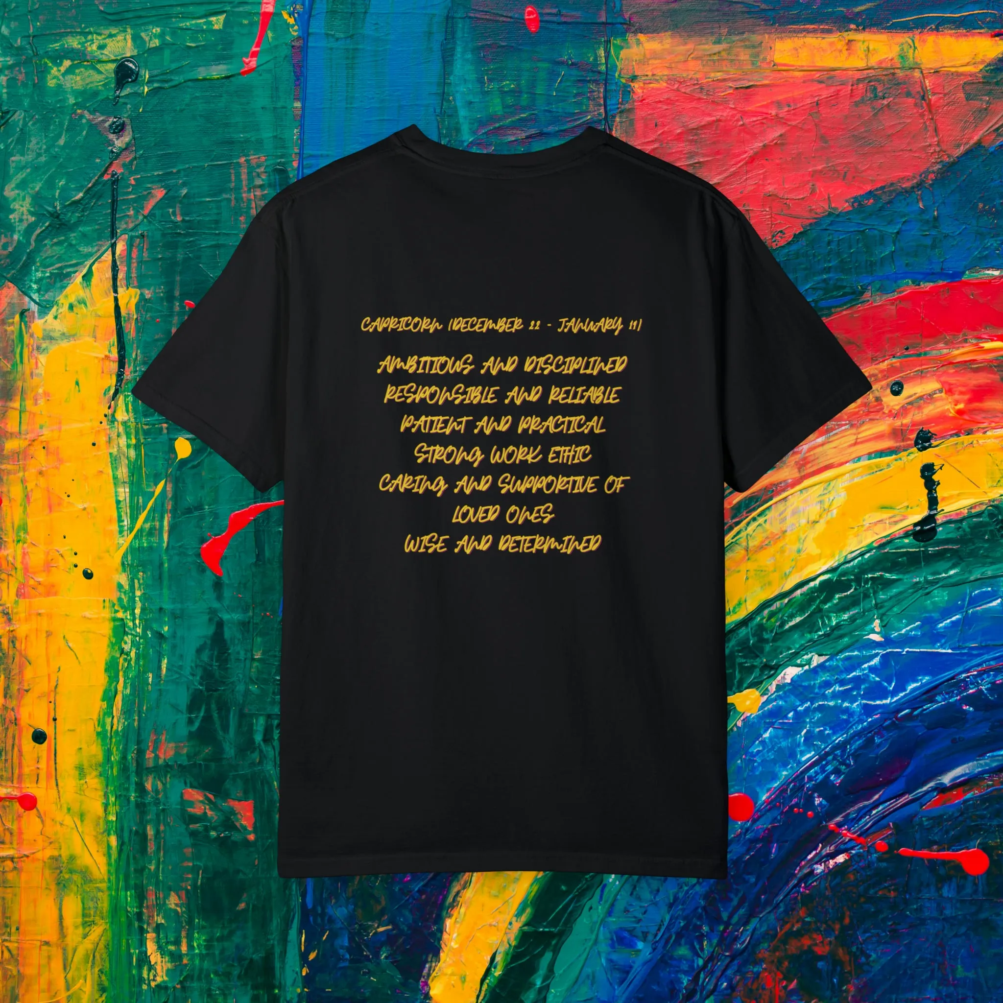 Capricorn Watercolor Unisex Garment-Dyed T-shirt