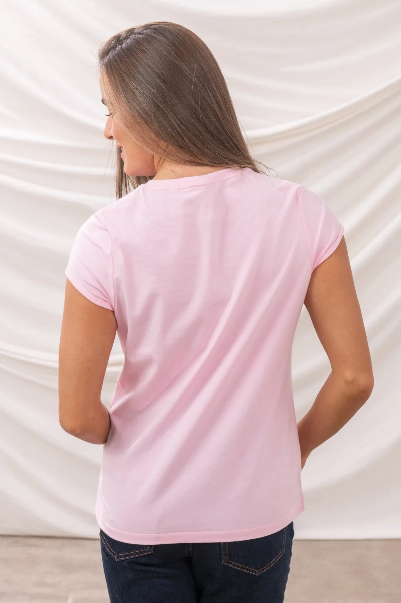 Causeway Tee - Pink Flower