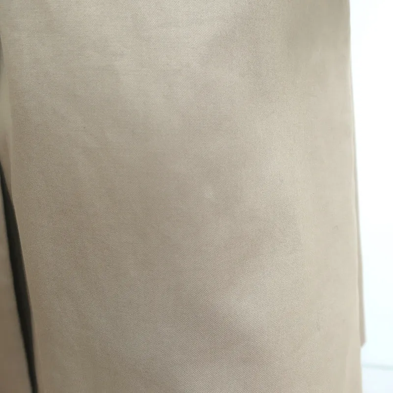 COS Trench Coat Beige Cotton Size 4 Belted Long Jacket