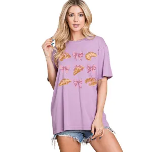 Croissants and Bows Short Sleeve T-Shirt