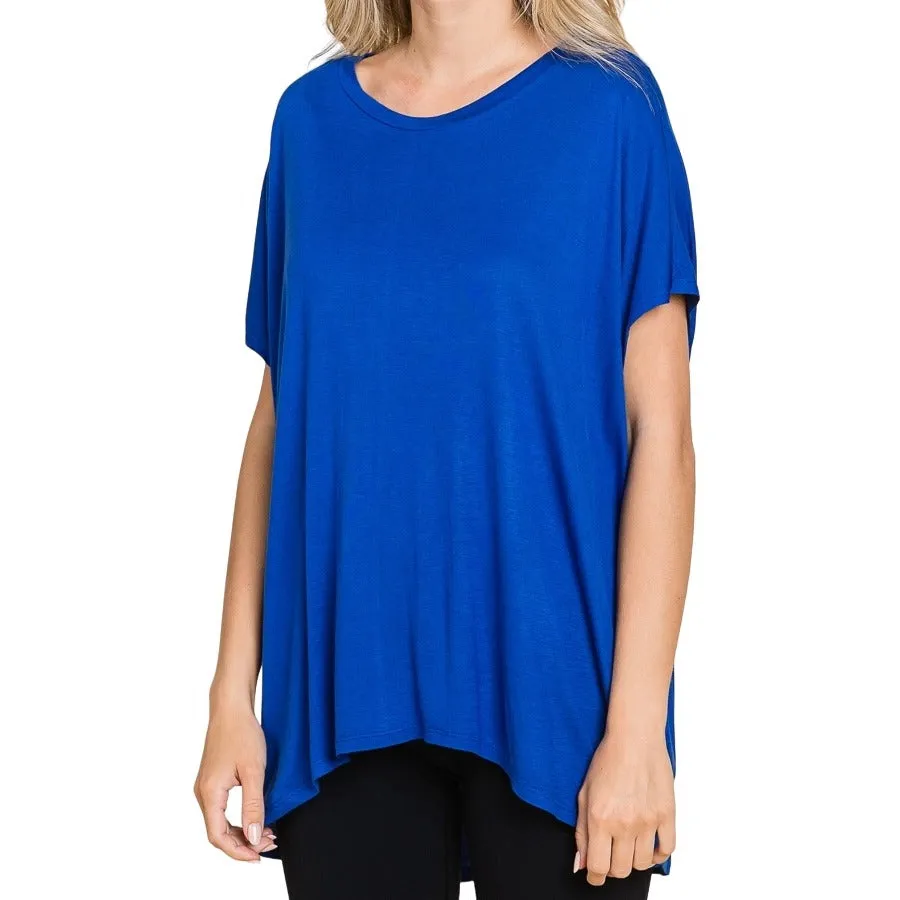 Culture Code Oversized Flowy Blue Sleeveless Top CAK1557