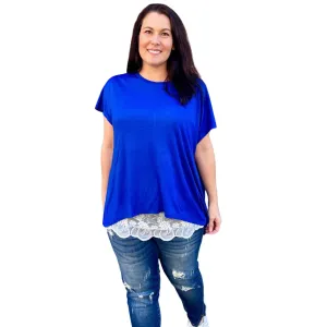 Culture Code Oversized Flowy Blue Sleeveless Top CAK1557