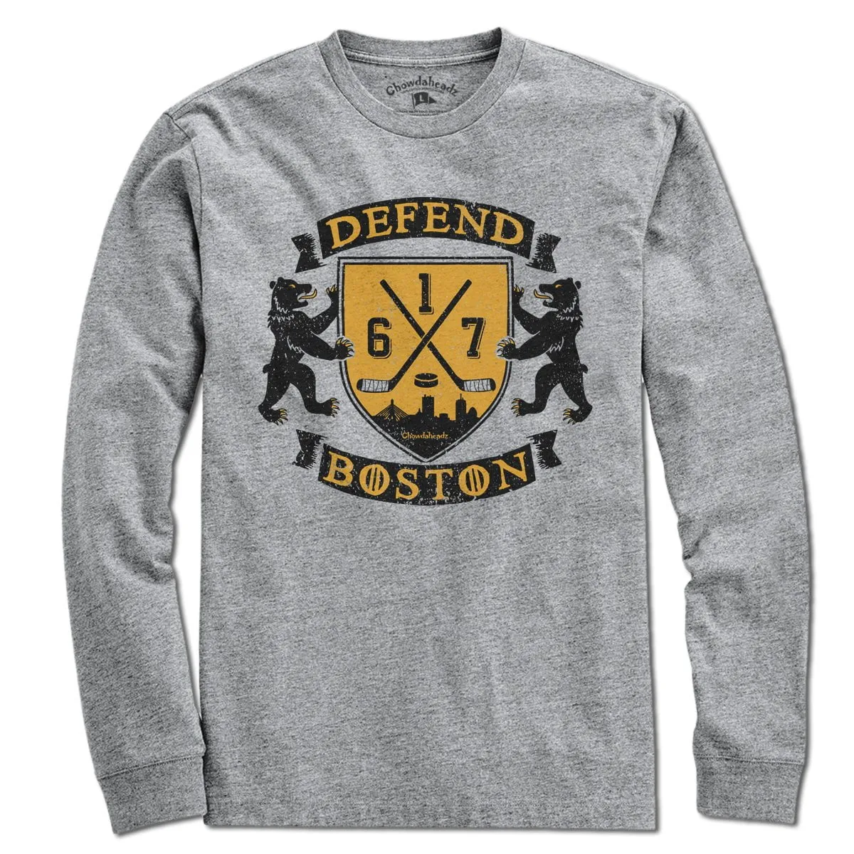 Defend Boston Hockey Shield T-Shirt