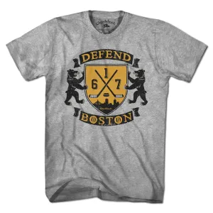 Defend Boston Hockey Shield T-Shirt