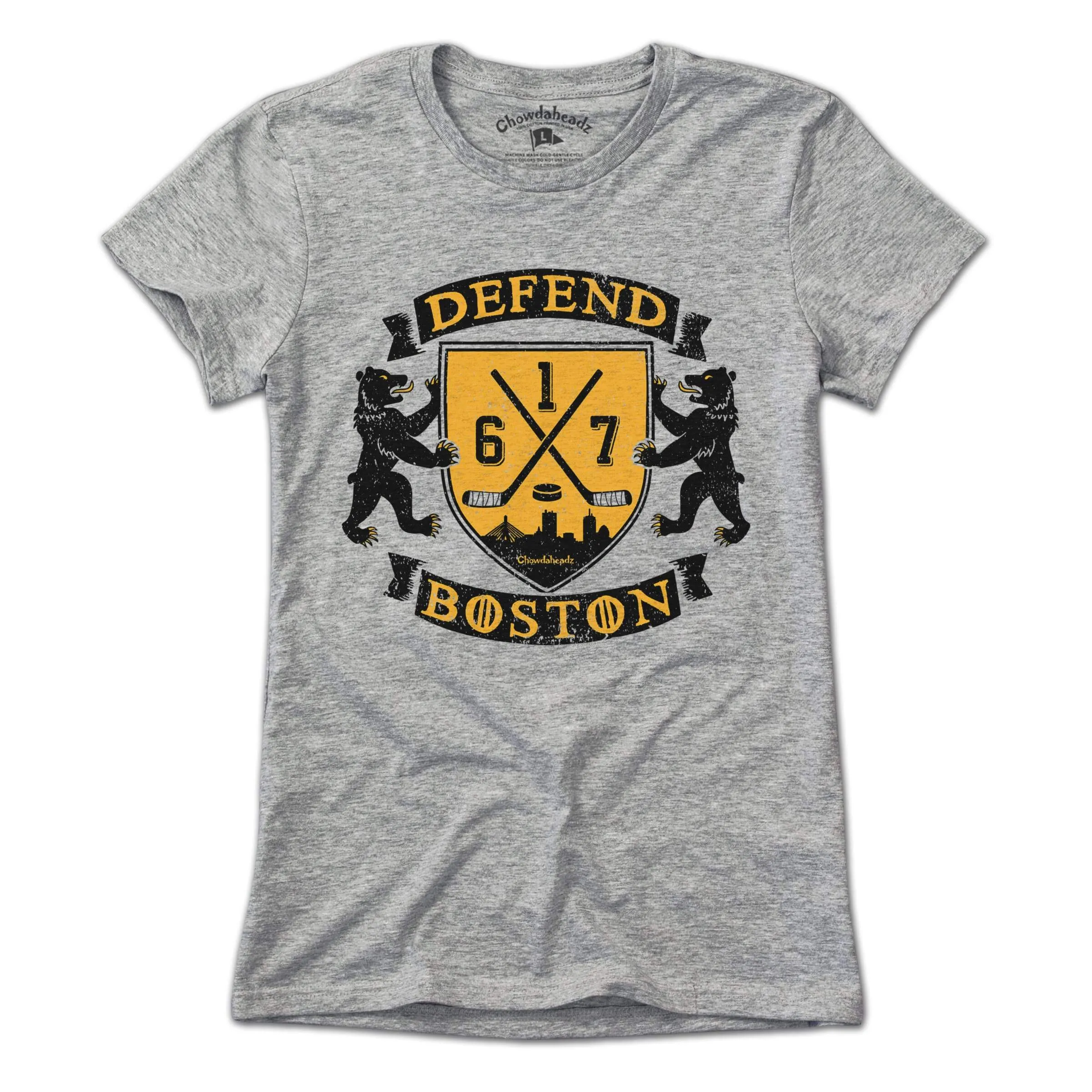 Defend Boston Hockey Shield T-Shirt