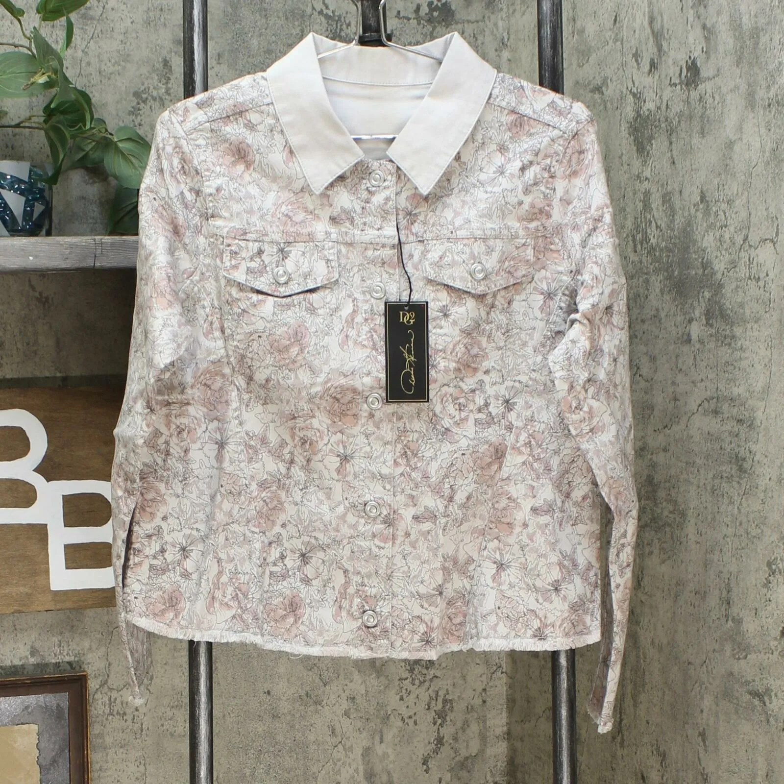 DG2 by Diane Gilman Women's Reversible Twill Denim Jacket