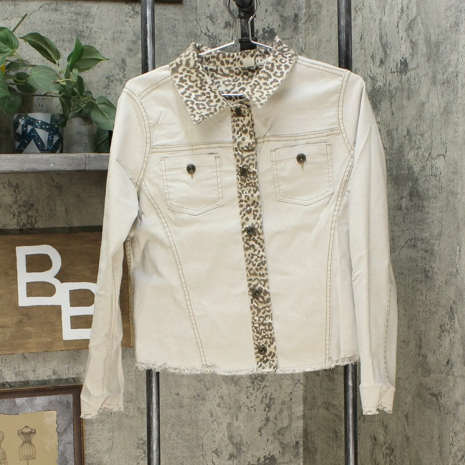 DG2 by Diane Gilman Women's Reversible Twill Denim Jacket