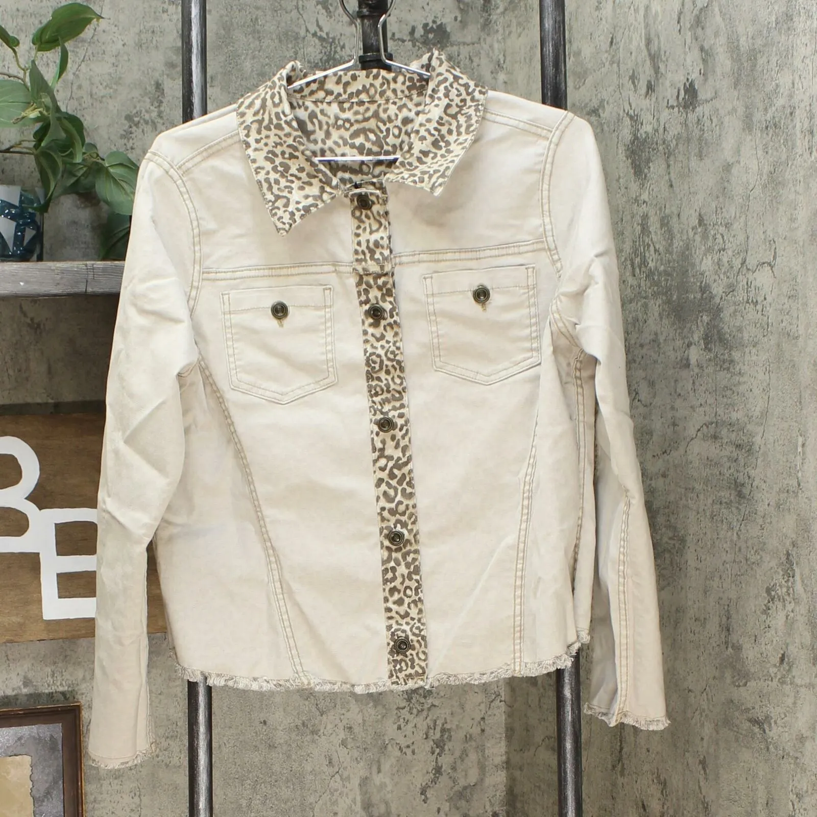DG2 by Diane Gilman Women's Reversible Twill Denim Jacket