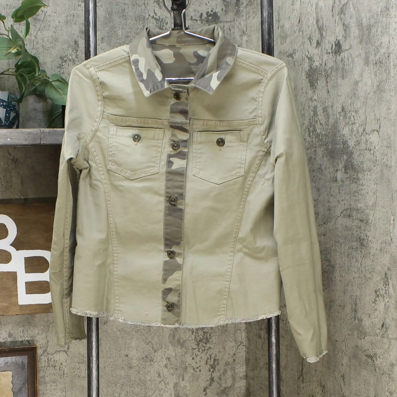 DG2 by Diane Gilman Women's Reversible Twill Denim Jacket