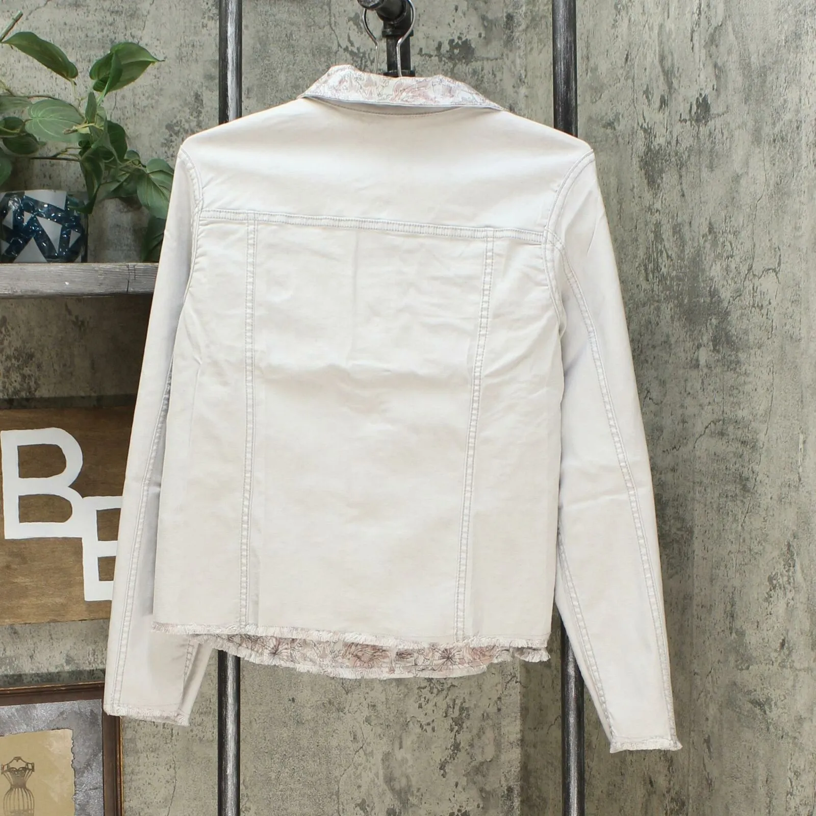 DG2 by Diane Gilman Women's Reversible Twill Denim Jacket