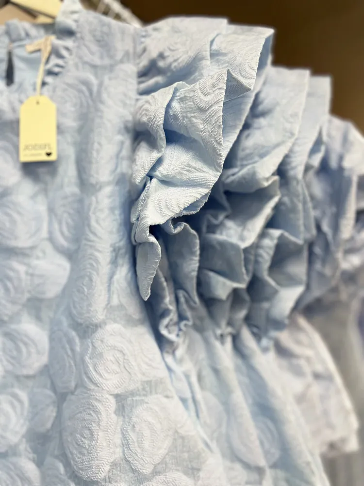 Embossed Rose Dressy Top