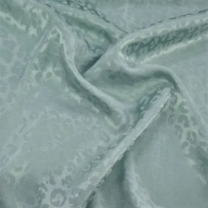 Embossed Satin Spandex Fabric Moss Green 150cm