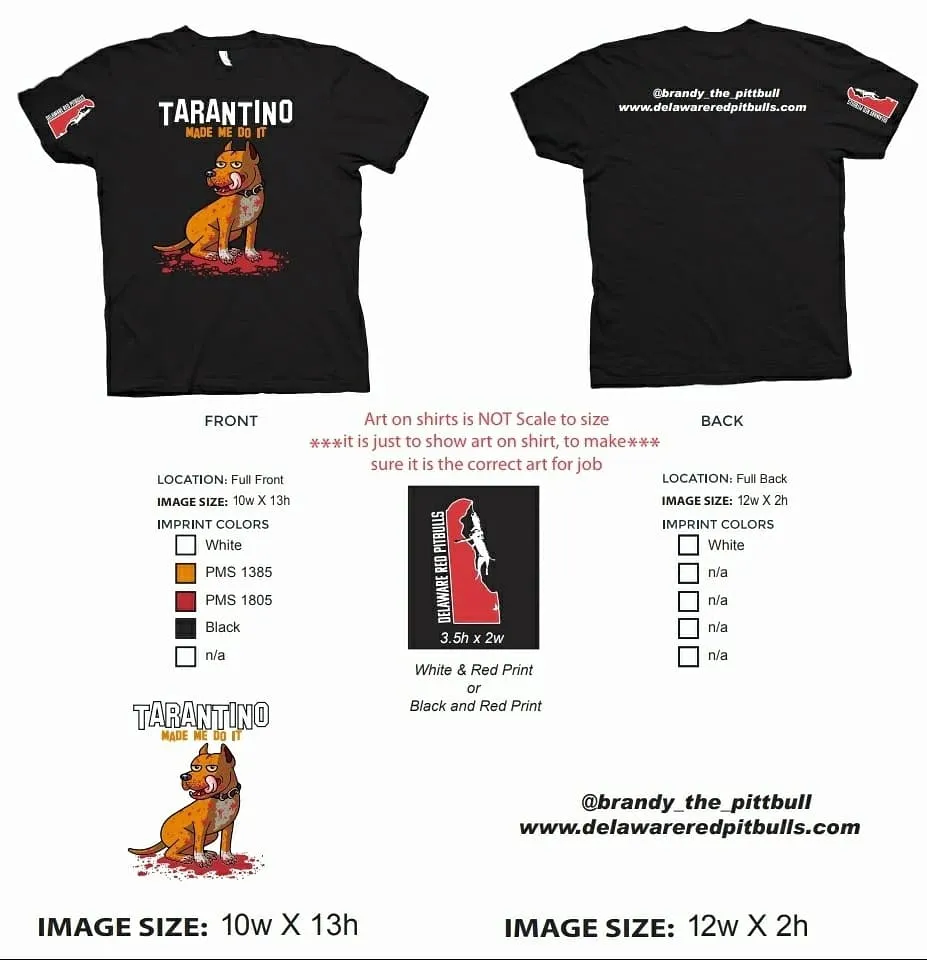 Exclusive Pink "Tarantino made me do it" T-Shirts unisex Next Level shirts
