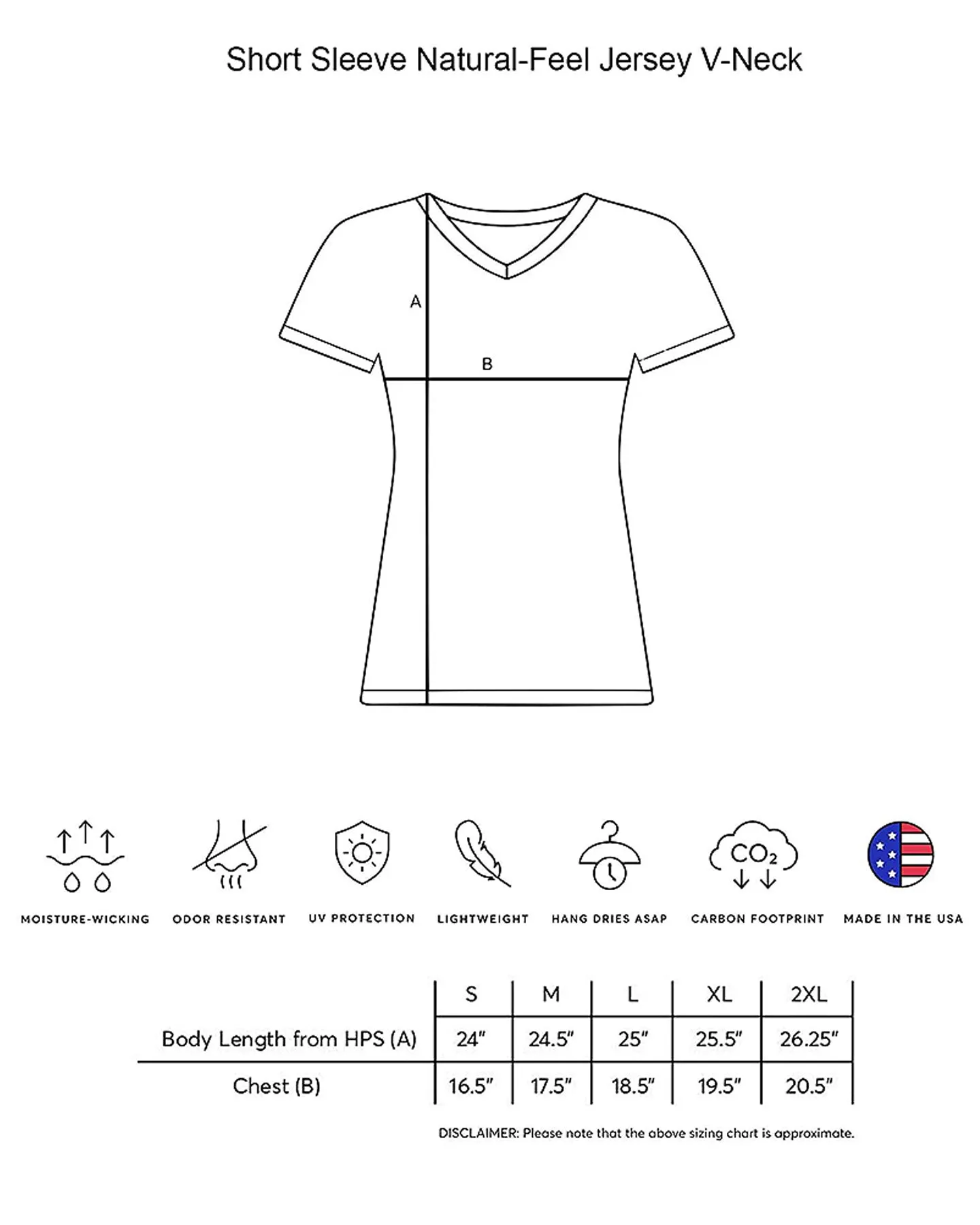 Expert Brand Women's Natural-Feel Jersey V-Neck T-Shirt